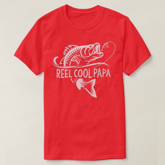 Reel Cool Dad Shirt Father's Day Gift For Fishing  (Design voorkant)