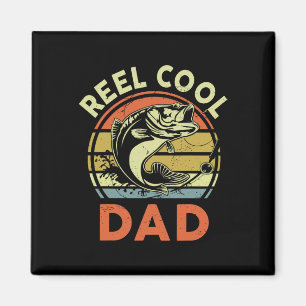 Reel Cool Dad-shirt Vaderdag Cadeau Grappig B Papa Magneet