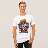 Reel Cool Dad - T-shirt met Amerikaanse vlag-editi (Voorkant volledig)