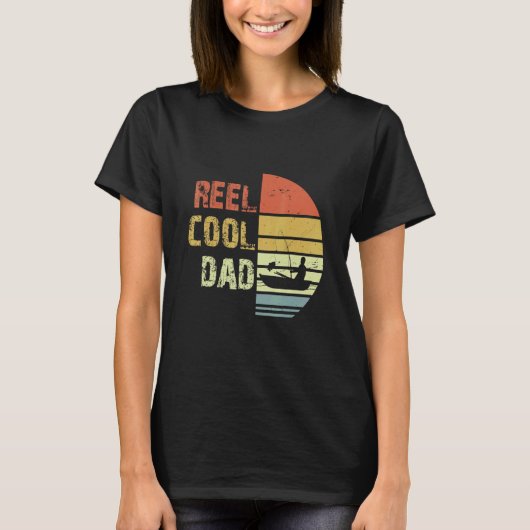 Reel Cool Dad Vaderdag Fathers Day for T-shirt (Voorkant)