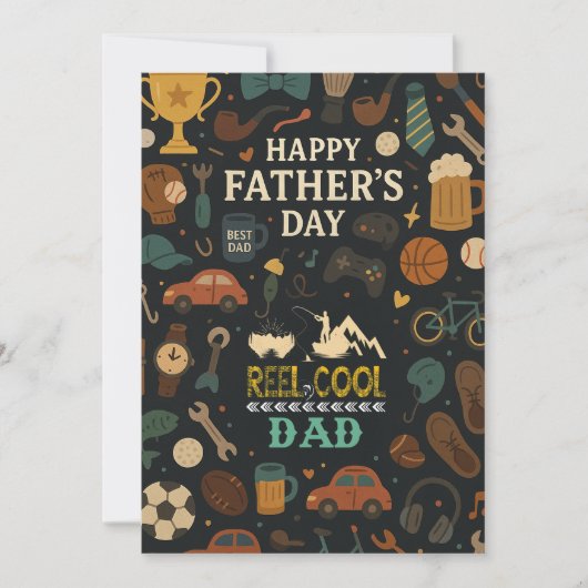 Reel Cool Dad Vaders Dag Gift Kaarten Daddy (Voorkant)