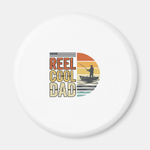 Reel Cool Dad Vintage Fishing T-Shirt Design_1 Magneet