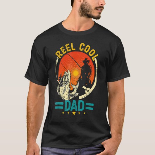 Reel Cool Dad Vist Day Fishermen T-shirt (Voorkant)