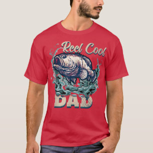 Reel Cool Dad Vist Funny Vaderdag Vissen L T-shirt