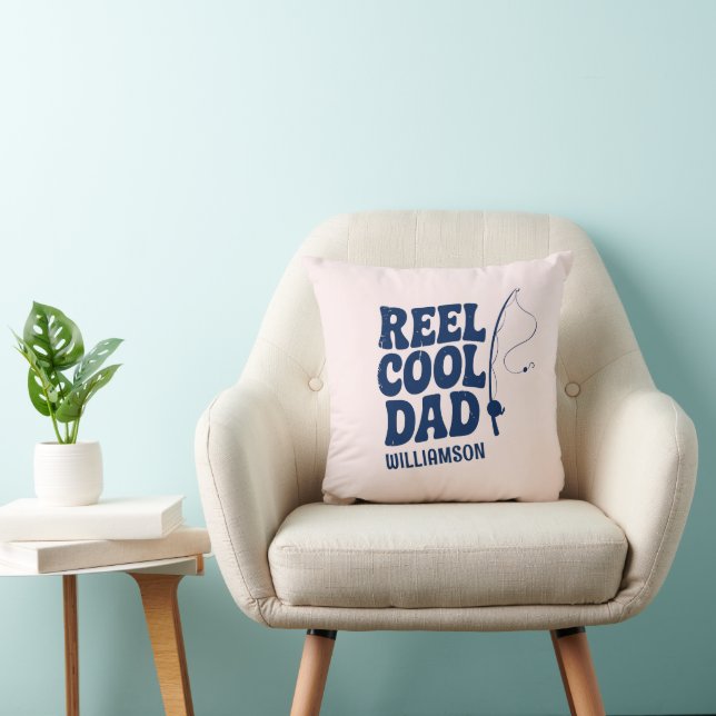 Reel Cool Dad Vist Grappig Vaders dag cadeau Kussen (Stoel)