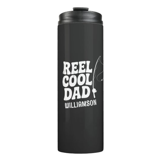 Reel Cool Dad Vist Grappig Vaders dag cadeau Thermosbeker (Voorkant)