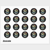 Reel Cool Dad Vist  Retro Vaderdag Ronde Sticker (Vel)