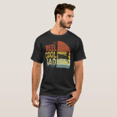 Reel Cool Dad Vist Retro Vaderdag T-shirt (Voorkant volledig)