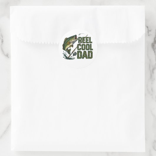 Reel Cool Dad Vist Sticker - Vaderdag Gift (Tas)