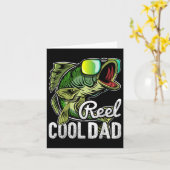 Reel Cool Dad Vist Sungles Funny Fathers Day Gi Kaart (Gele Bloem)