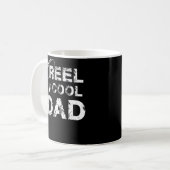 Reel Cool Dad Vist Vaderdag Gift Koffiemok (Voorkant links)
