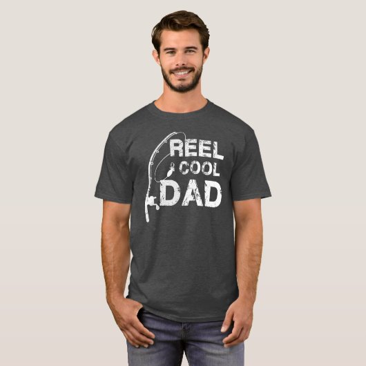 Reel Cool Dad Vist Vaderdag Gift T-shirt (Voorkant volledig)