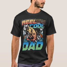 Reel Cool Dad Vist Vaderdag papa T-shirt