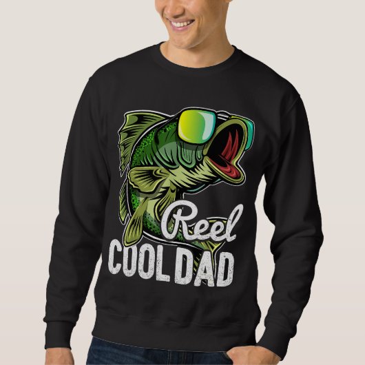Reel Cool Dad Vist zonnebril Funny Father's Da Trui (Voorkant)