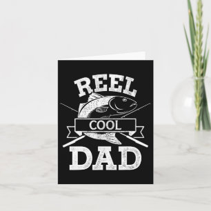 Reel Cool Dad voor Vissen Vaderdag Verjaardag Chr Kaart