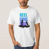 Reel Cool Dad wit T-shirt voor Vaderdag (Voorkant)