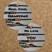 Reel Cool Fisherman Rods en Reel Fotografisch Keramisch Ornament