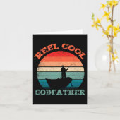 Reel Cool Godfather Vist grappige retro Kaart (Gele Bloem)