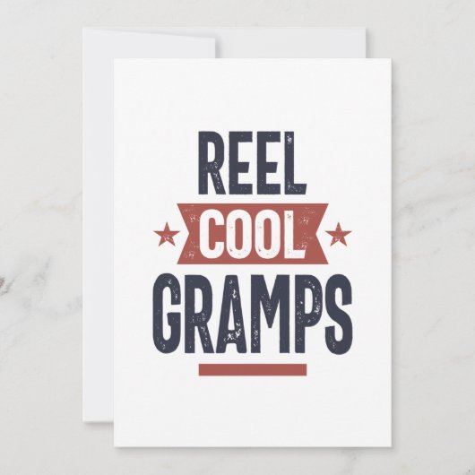 Reel Cool Gramps | vader opa Gift Bedankkaart (Voorkant)