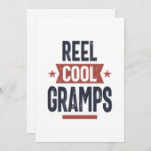 Reel Cool Gramps | vader opa Gift Bedankkaart (Voorkant / Achterkant)