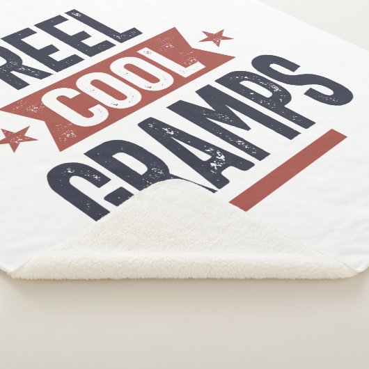 Reel Cool Gramps | vader opa Gift Sherpa Deken (3/4)