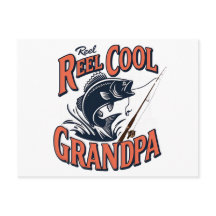 Reel Cool Grandpa Briefkaart - Vaderdag Gevist