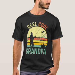 Reel Cool Grandpa Fisherman Dad Vaderdag Fis T-shirt