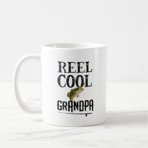 Reel Cool Grandpa Funny Vist Pun Grandpa Mannen Koffiemok