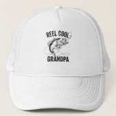 Reel Cool Grandpa Retro Fathers Day Vist Gift Trucker Pet (Voorkant)
