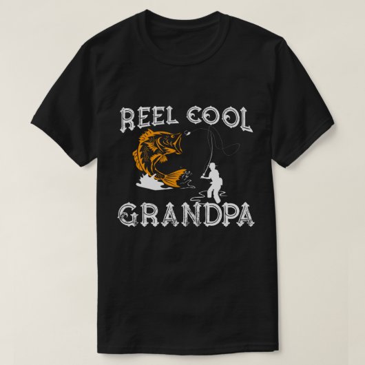 Reel Cool Grandpa Vist Gifts T-shirt (Design voorkant)