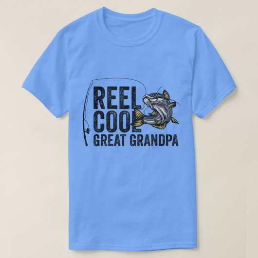 Reel Cool Great Grandpa Angler Fisherman F T-shirt (Design voorkant)
