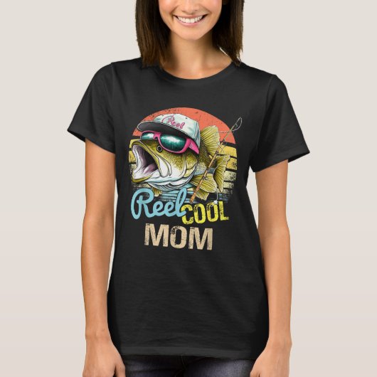 Reel Cool Mom Funny Fishing Quotes For Uncle Women T-shirt (Voorkant)