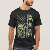 Reel Cool oom Camouflage Amerikaanse vlag Funny Un T-shirt (Voorkant)