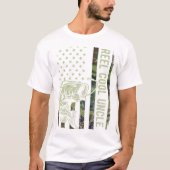 Reel Cool oom Camouflage Amerikaanse vlag Funny Un T-shirt (Voorkant)