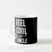 Reel Cool oom Vist Vaderdag Gift Koffiemok (Voorkant links)