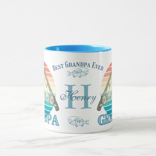 Reel Cool Opa Beste Opa Ooit Gepersonaliseerd Mok (Midden)