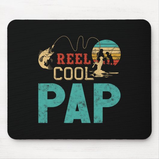 Reel Cool Pap Fishing Father’s Day Gift For Fisher Muismat (Voorkant)