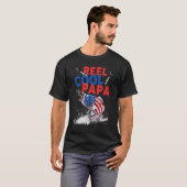 Reel Cool Papa Fishing Dad Presenteert Vaderdag T-shirt (Voorkant volledig)