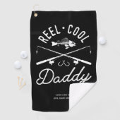 Reel Cool Papa Gepersonaliseerde Geviste handdoeke Golfhanddoek (Insitu)