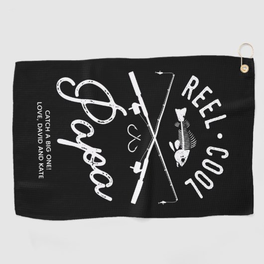 Reel Cool Papa Persoonlijke Vissen doeken (Horizontaal)