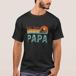 Reel Cool Papa Retro Vist Vaderdag T-shirt