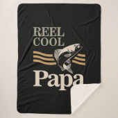 Reel Cool Papa - vader en grootvader Gifts Sherpa Deken (Voorkant)