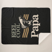 Reel Cool Papa - vader en grootvader Gifts Sherpa Deken (Voorkant (horizontaal))