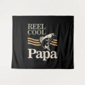 Reel Cool Papa - vader en grootvader Gifts Wandkleed (Voorkant (horizontaal))