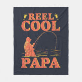 Reel Cool Papa Vissen pa Fleece Deken (Voorkant)