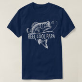 Reel Cool Papa Vist papa Gifts Vaderdag T-shirt (Design voorkant)