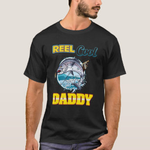 Reel Cool papa Vist papa Happy Vaderdag T-shirt