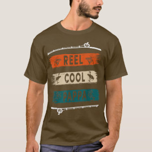 Reel Cool Pappa Fisherman Funny Fishing Tee T-shirt