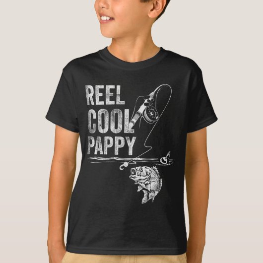 Reel Cool Pappy Fish Vist Vaderdag T-shirt (Voorkant)