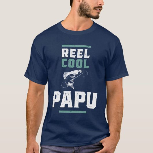Reel Cool Papu | Vader en opa T-shirt (Voorkant)
